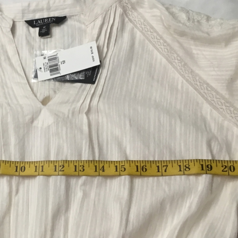 Ralph Lauren Cream Tiered Sundress with Bishop Sleeves - Picture 9 of 15